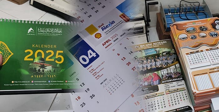 Kalender meja berkualitas untuk kantor dan instansi